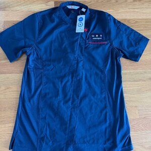 NWT Chick Fil A Chef's Coat Size Medium Chick Fil A Oobe Blue and Red Mens
